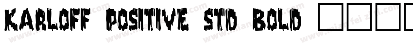 Karloff Positive Std Bold字体转换